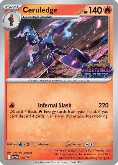 14 Ceruledge Mega Evolution Black Star Promos 2025 14 Ceruledge Mega Evolution Black Star Promos 2025