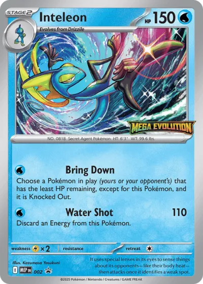 2 Inteleon Mega Evolution Black Star Promos 2025 2 Inteleon Mega Evolution Black Star Promos 2025