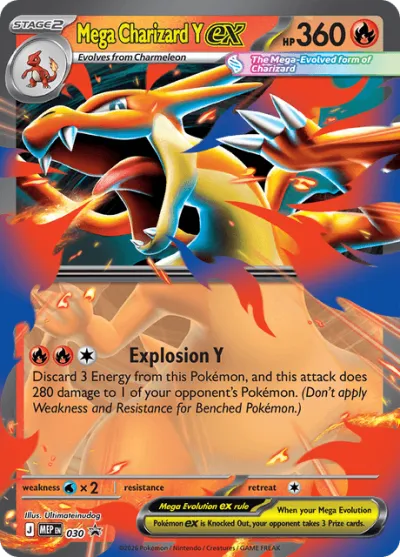 30 Mega Charizard Y ex Mega Evolution Black Star Promos 2025 30 Mega Charizard Y ex Mega Evolution Black Star Promos 2025