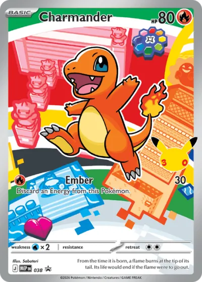 38 Charmander Mega Evolution Black Star Promos 2025 38 Charmander Mega Evolution Black Star Promos 2025