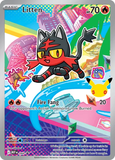 44 Litten Mega Evolution Black Star Promos 2025 44 Litten Mega Evolution Black Star Promos 2025