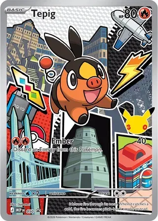 50 Tepig Mega Evolution Black Star Promos 2025 50 Tepig Mega Evolution Black Star Promos 2025