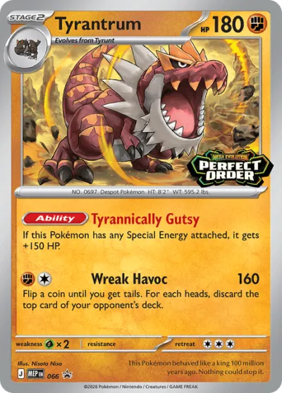 66 Tyrantrum Mega Evolution Black Star Promos 2025 66 Tyrantrum Mega Evolution Black Star Promos 2025