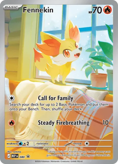 80 Fennekin Mega Evolution Black Star Promos 2025 80 Fennekin Mega Evolution Black Star Promos 2025