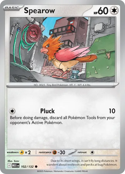 102 Spearow Mega Evolution 2025 102 Spearow Mega Evolution 2025