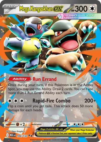 104 Mega Kangaskhan ex Mega Evolution 2025 104 Mega Kangaskhan ex Mega Evolution 2025
