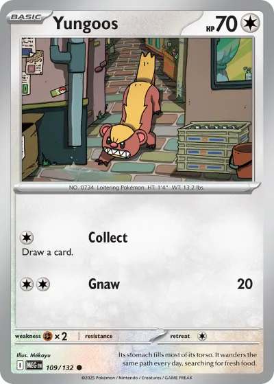 109 Yungoos Mega Evolution 2025 109 Yungoos Mega Evolution 2025