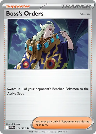 114 Boss's Orders Mega Evolution 2025 114 Boss's Orders Mega Evolution 2025