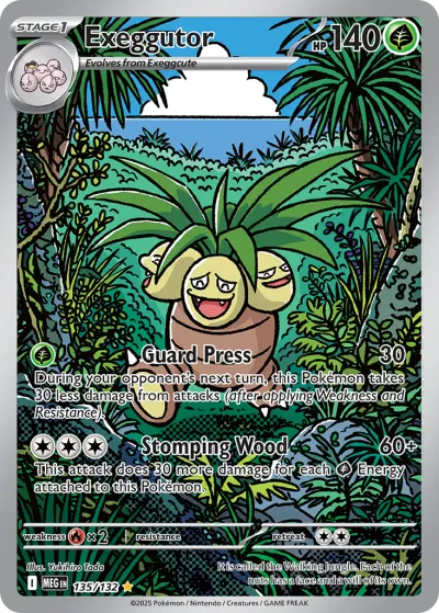 135 Exeggutor Mega Evolution 2025 135 Exeggutor Mega Evolution 2025
