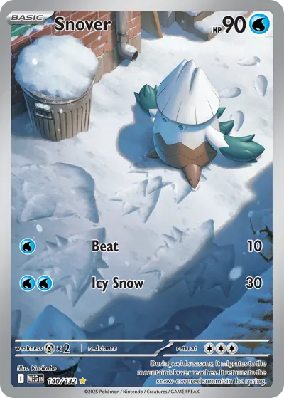 140 Snover Mega Evolution 2025 140 Snover Mega Evolution 2025