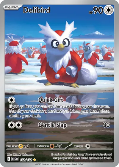 152 Delibird Mega Evolution 2025 152 Delibird Mega Evolution 2025