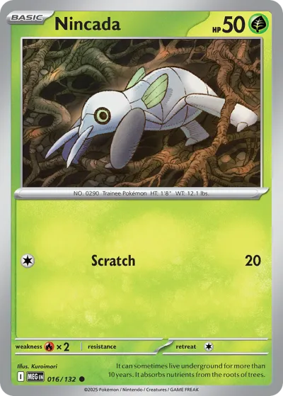 16 Nincada Mega Evolution 2025