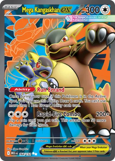 164 Mega Kangaskhan ex Mega Evolution 2025 164 Mega Kangaskhan ex Mega Evolution 2025