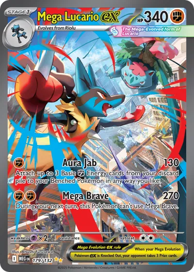 179 Mega Lucario ex Mega Evolution 2025 179 Mega Lucario ex Mega Evolution 2025