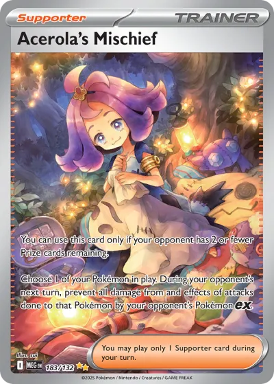 183 Acerola's Mischief Mega Evolution 2025 183 Acerola's Mischief Mega Evolution 2025