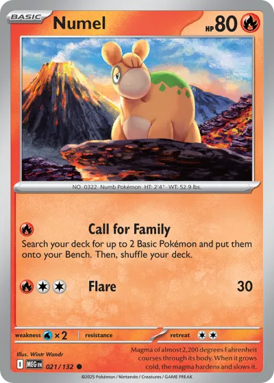 21 Numel Mega Evolution 2025