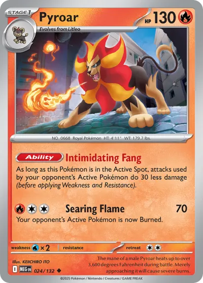 24 Pyroar Mega Evolution 2025