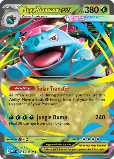 3 Mega Venusaur ex Mega Evolution 2025