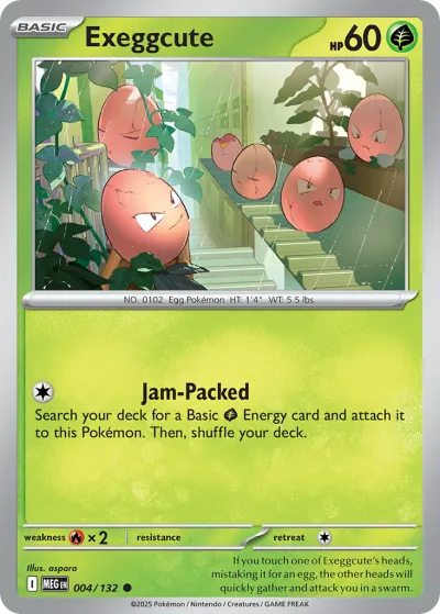 4 Exeggcute Mega Evolution 2025