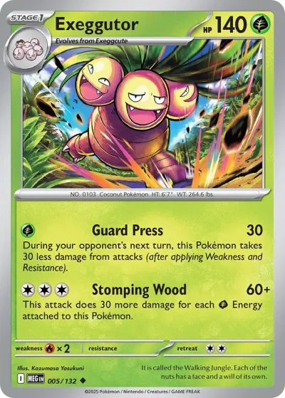 5 Exeggutor Mega Evolution 2025