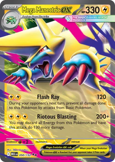 50 Mega Manectric ex Mega Evolution 2025 50 Mega Manectric ex Mega Evolution 2025