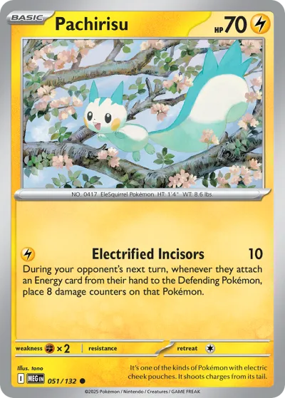 51 Pachirisu Mega Evolution 2025 51 Pachirisu Mega Evolution 2025