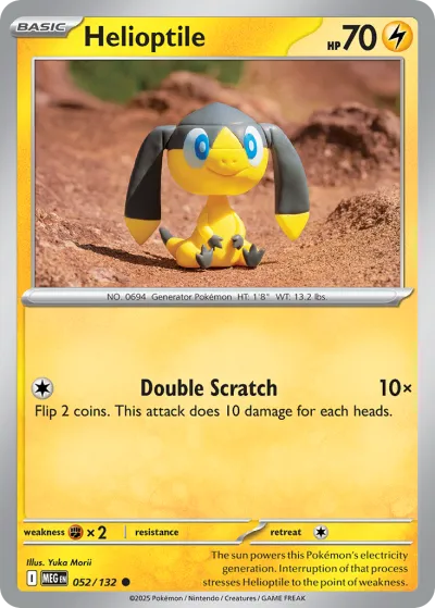 52 Helioptile Mega Evolution 2025 52 Helioptile Mega Evolution 2025