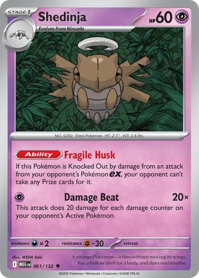 61 Shedinja Mega Evolution 2025 61 Shedinja Mega Evolution 2025