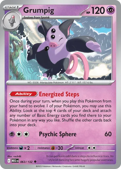 63 Grumpig Mega Evolution 2025 63 Grumpig Mega Evolution 2025