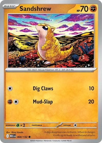 68 Sandshrew Mega Evolution 2025 68 Sandshrew Mega Evolution 2025