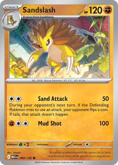 69 Sandslash Mega Evolution 2025 69 Sandslash Mega Evolution 2025