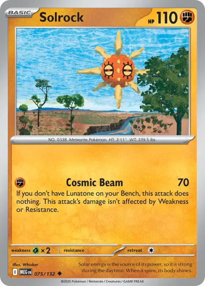 75 Solrock Mega Evolution 2025 75 Solrock Mega Evolution 2025