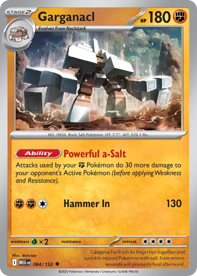 84 Garganacl Mega Evolution 2025 84 Garganacl Mega Evolution 2025