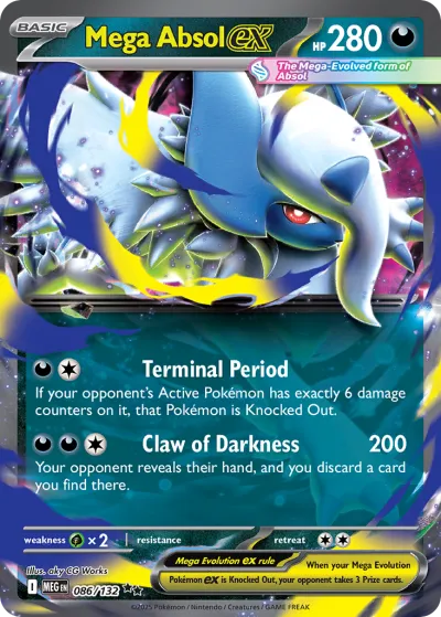 86 Mega Absol ex Mega Evolution 2025 86 Mega Absol ex Mega Evolution 2025
