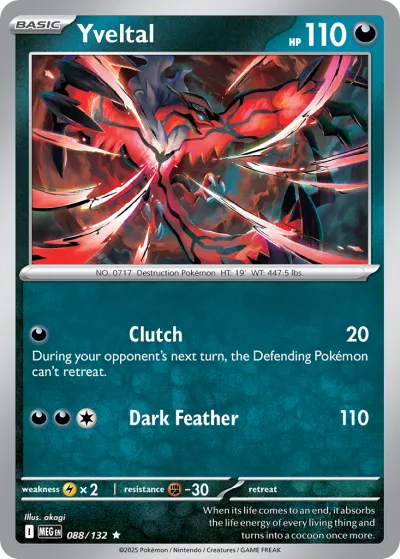 88 Yveltal Mega Evolution 2025 88 Yveltal Mega Evolution 2025