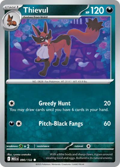90 Thievul Mega Evolution 2025 90 Thievul Mega Evolution 2025