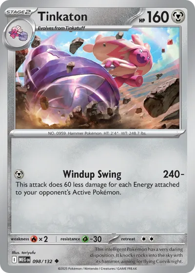98 Tinkaton Mega Evolution 2025 98 Tinkaton Mega Evolution 2025