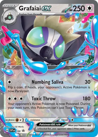100 Grafaiai ex Scarlet & Violet Black Star Promos 2023 100 Grafaiai ex Scarlet & Violet Black Star Promos 2023
