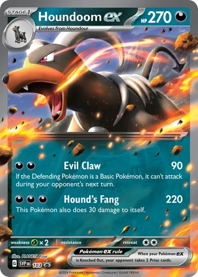 103 Houndoom ex Scarlet & Violet Black Star Promos 2023 103 Houndoom ex Scarlet & Violet Black Star Promos 2023