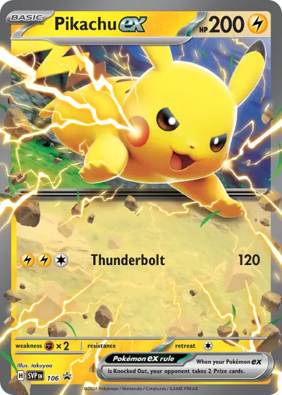 106 Pikachu ex Scarlet & Violet Black Star Promos 2023 106 Pikachu ex Scarlet & Violet Black Star Promos 2023
