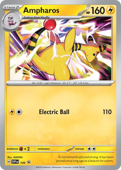 109 Ampharos Scarlet & Violet Black Star Promos 2023 109 Ampharos Scarlet & Violet Black Star Promos 2023