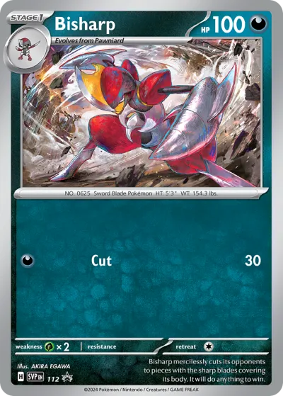 112 Bisharp Scarlet & Violet Black Star Promos 2023 112 Bisharp Scarlet & Violet Black Star Promos 2023