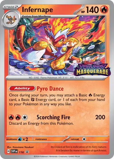 116 Infernape Scarlet & Violet Black Star Promos 2023 116 Infernape Scarlet & Violet Black Star Promos 2023