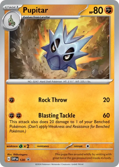 120 Pupitar Scarlet & Violet Black Star Promos 2023 120 Pupitar Scarlet & Violet Black Star Promos 2023