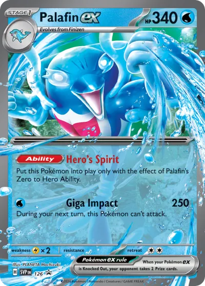 126 Palafin ex Scarlet & Violet Black Star Promos 2023 126 Palafin ex Scarlet & Violet Black Star Promos 2023
