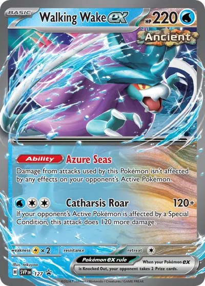 127 Walking Wake ex Scarlet & Violet Black Star Promos 2023 127 Walking Wake ex Scarlet & Violet Black Star Promos 2023