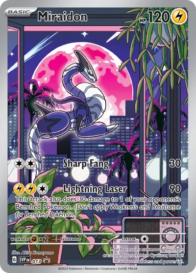 13 Miraidon Scarlet & Violet Black Star Promos 2023