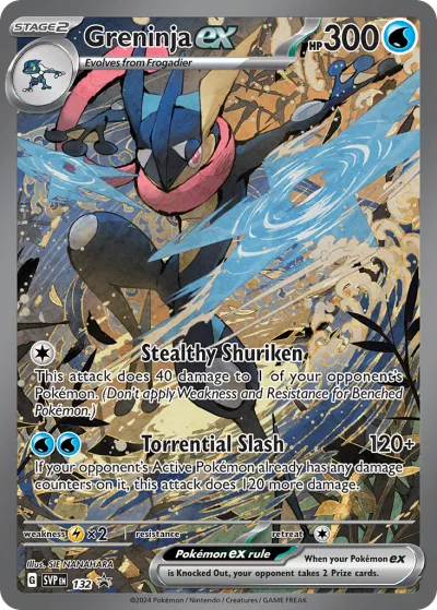 132 Greninja ex Scarlet & Violet Black Star Promos 2023 132 Greninja ex Scarlet & Violet Black Star Promos 2023