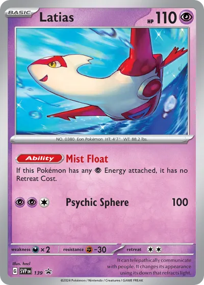 139 Latias Scarlet & Violet Black Star Promos 2023 139 Latias Scarlet & Violet Black Star Promos 2023