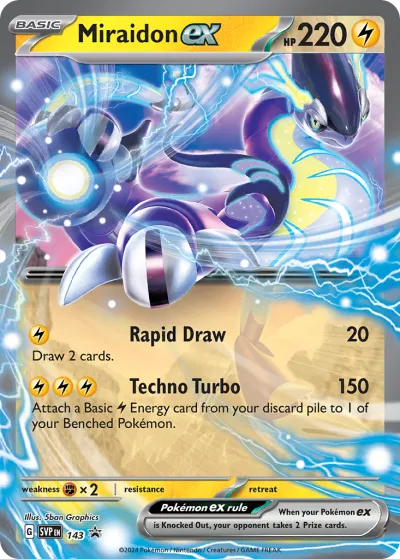 143 Miraidon ex Scarlet & Violet Black Star Promos 2023 143 Miraidon ex Scarlet & Violet Black Star Promos 2023